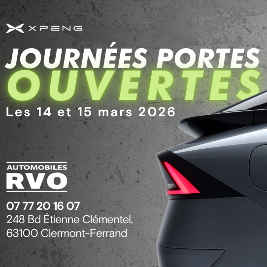 Portes Ouvertes XPENG – 14 & 15 mars à Clermont-Ferrand