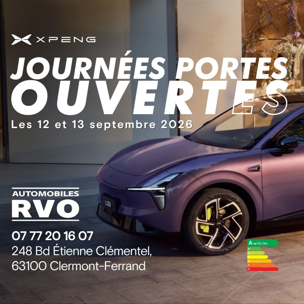 Portes Ouvertes XPENG : rendez-vous les 12 et 13 septembre chez Automobiles RVO